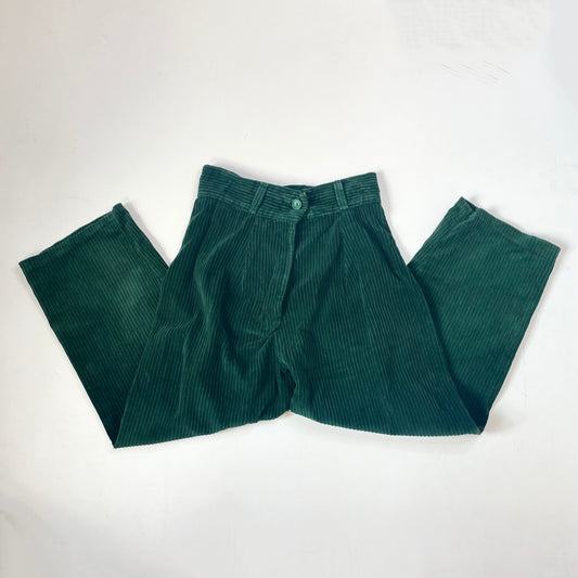 Vintage Green Cord Trousers [TR48]
